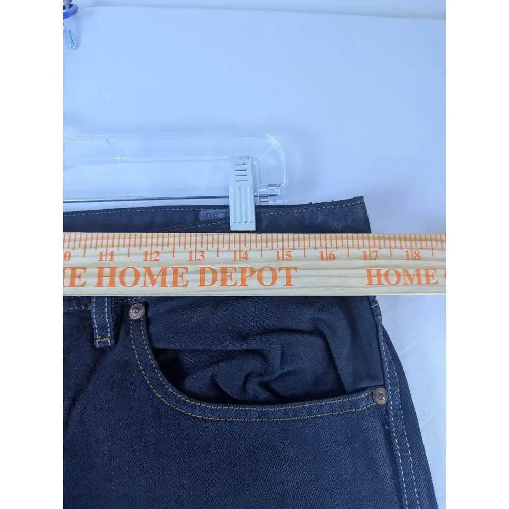 Diesel Industries‎ Mens 32x28 Navy Blue Dark Wash Straight Leg Denim Jeans